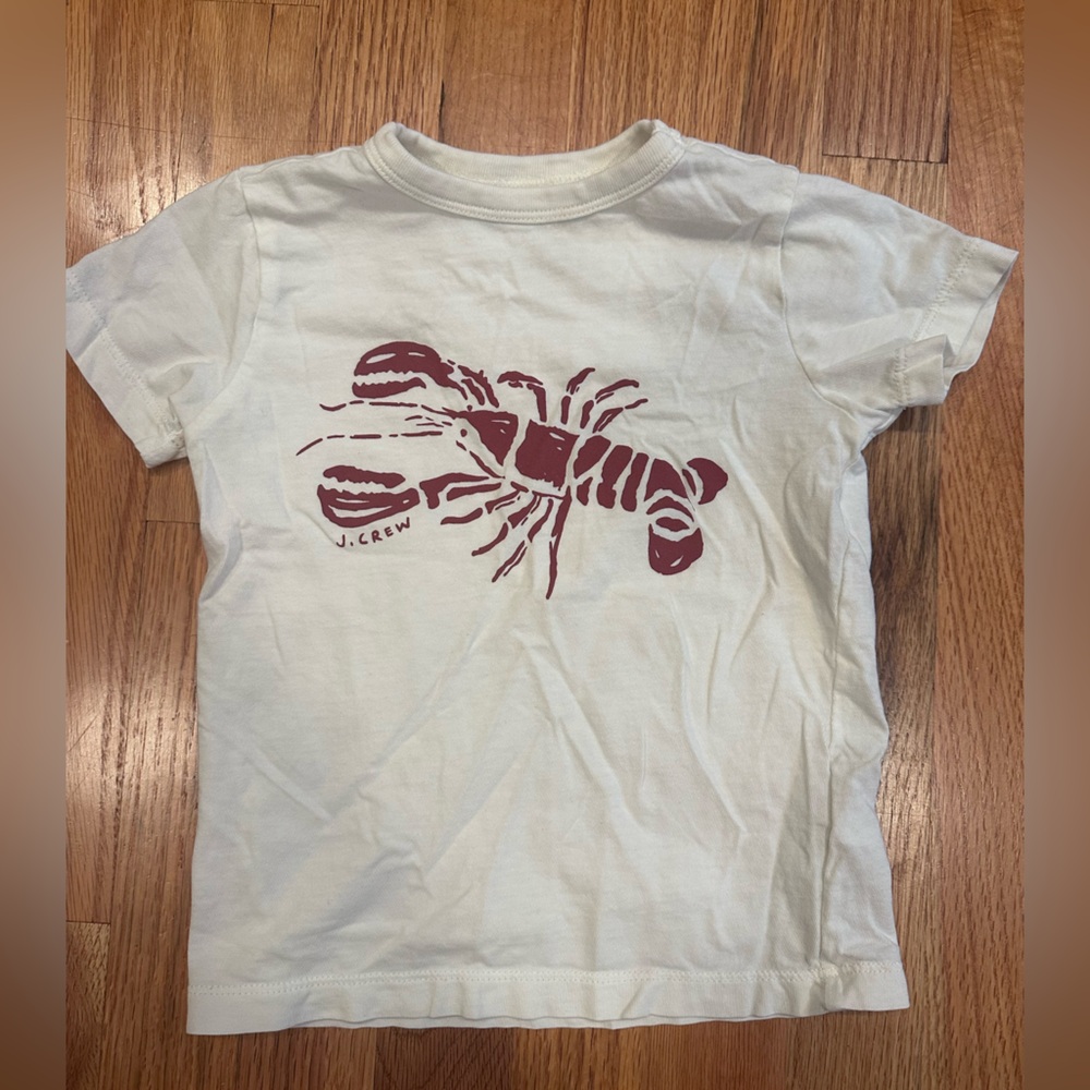 J. Crew, Crewcuts Toddler T Shirt, Lobster Print, Size 2-3